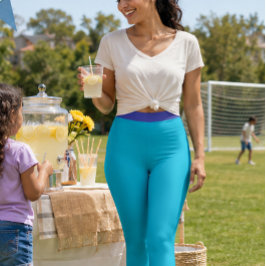 “AZUL CELO” – LEGGINGS DE ROUPA DE TREINO