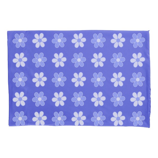 Azul Céu e Flores Brancas no Azul (Frente)