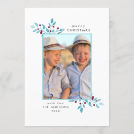 Azul Christmas* do *Bright do cartão com fotos do