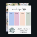 Azul claro e cor-de-rosa-claro Paleta C<br><div class="desc">Placa de Paleta de Cores de Casamento,  azul claro e rosa-claro,  2023</div>