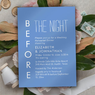 Azul Claro Mínimo Na Noite Antes Do Convite