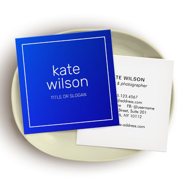 Azul cobalto profissional moderno (Criador carregado)