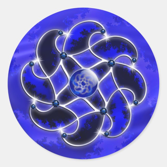 Azul como os adesivos do mar (Frente)
