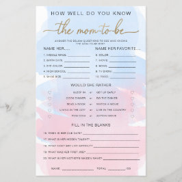 Azul Cor-de-Água Rosa Dourada Sabe O Jogo da Mãe a