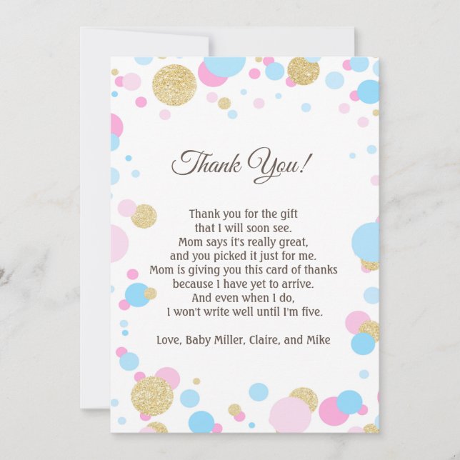 Azul cor-de-rosa da nota dos cartões de (Frente)