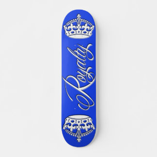 Azul da plataforma do skate dos direitos