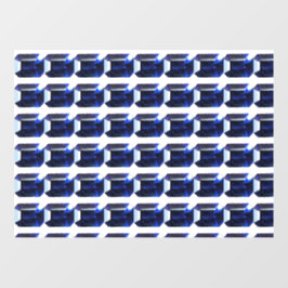Azul de apphire retangular
