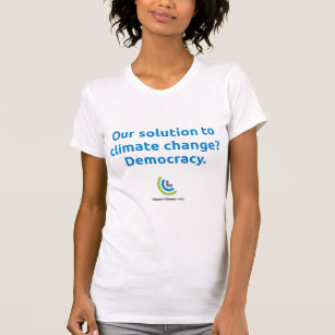 Azul de CCL nosso t-shirt do branco da solução