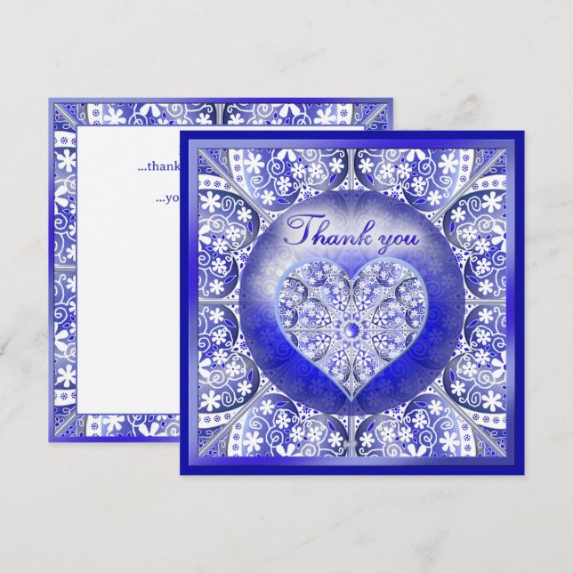 Azul de rendas cerâmicas de Grécia (Frente/Verso)