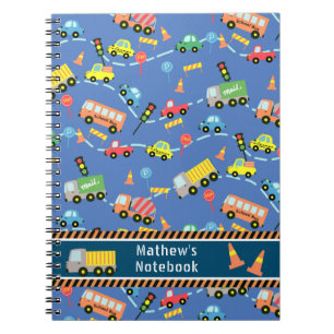 Azul de transporte. Caderno