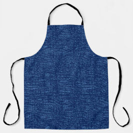 Azul denim Vestido: Azul com textura azul escura