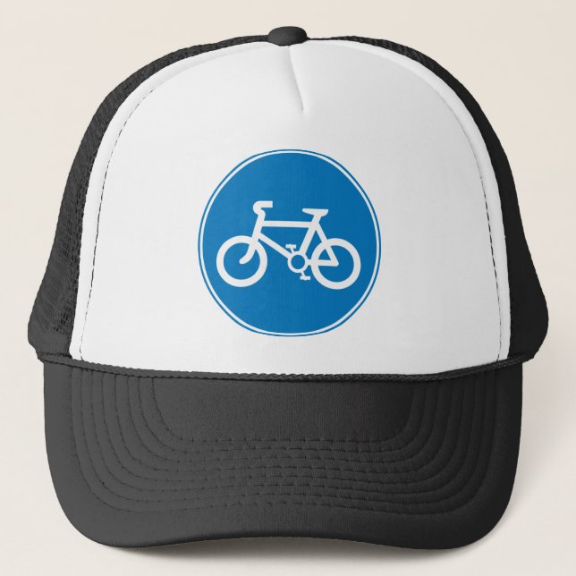 Azul do boné da bicicleta (Frente)