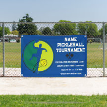 Azul do Campeonato do Pickleball Personalizado