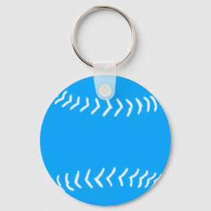 Azul do chaveiro da silhueta do softball
