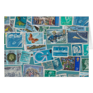 Azul do porte postal