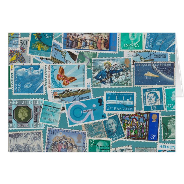 Azul do porte postal (Frente Horizontal)