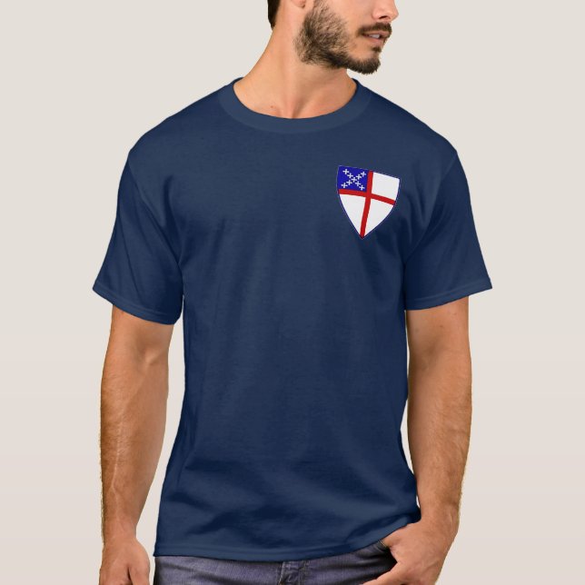 Azul do t-shirt da manutenção programada com (Frente)