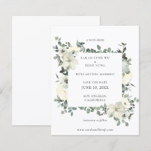 Azul e Branco Dusty Orçamento Salve a Data