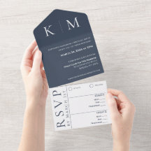 Azul e Branco-Moderno-Monograma-Casamento-