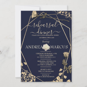 Azul e jantar de ensaio profundos do casamento de