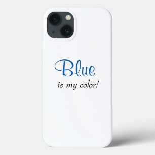 Azul É Minha Cor Dito Fofo Feminino