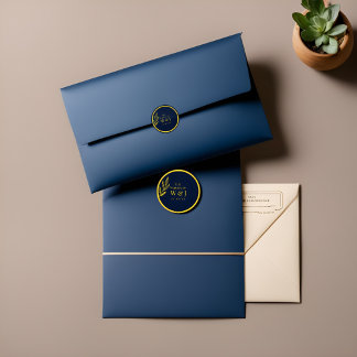 azul e ouro: autocolante online : casamento