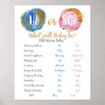 Azul e Rosa Ele ou Ela Velhos Esposas Tale Poster