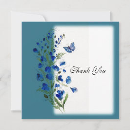 Azul elegante com flores