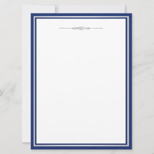 Azul Elegante e Prata