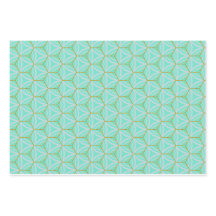 Azul Elegante e Trendy Aquamarine, Dourado