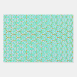 Azul Elegante e Trendy Aquamarine, Dourado