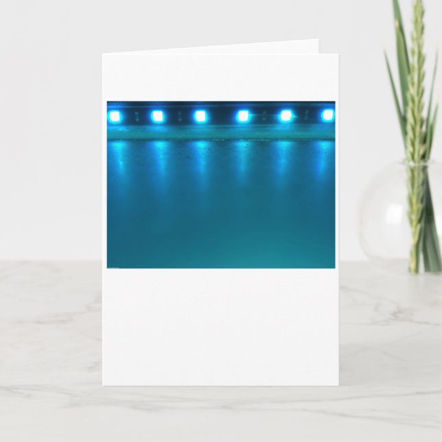 Azul elétrico, cartão (Frente)