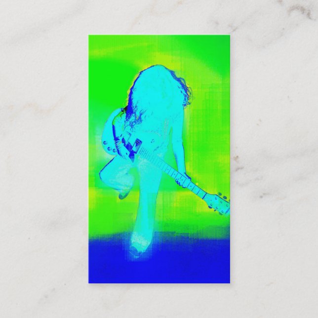 Azul elétrico - cartão de visita (Frente)