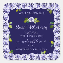 Azul escuro etiquetas de encapsulamento de produto