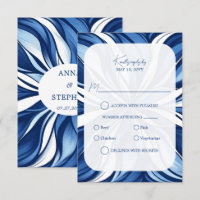 Azul Éxtase Orgânico Floral RSVP