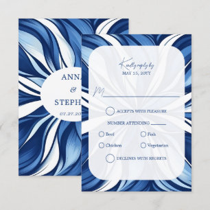 Azul Éxtase Orgânico Floral RSVP