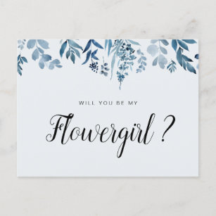 azul floral, você será meu cartão Flergirl