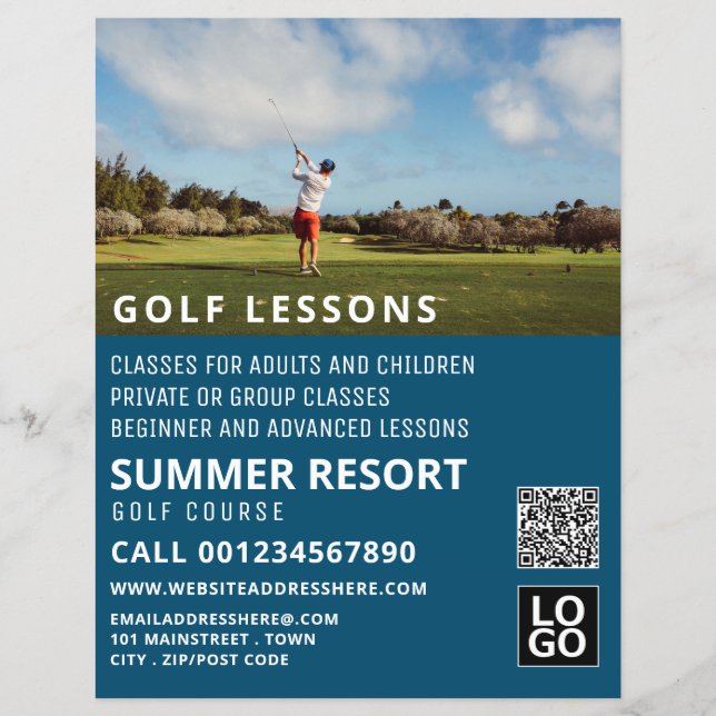 Azul, GoIf Folheto Publicitário (Frente)