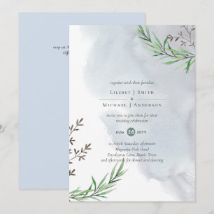 Azul-Limão Azul-Dusty-Casamento de Oliveiras