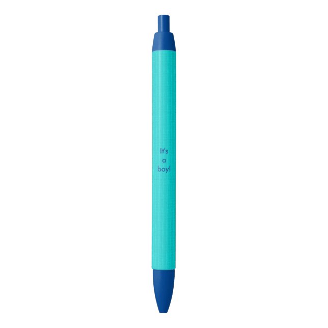 Azul Listras azuis claras É uma caneta personalizada (Frente Vertical)