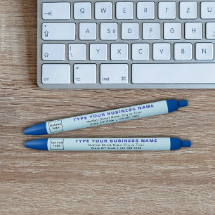 Azul Marca Comercial Light Blue em Caneta Tinta