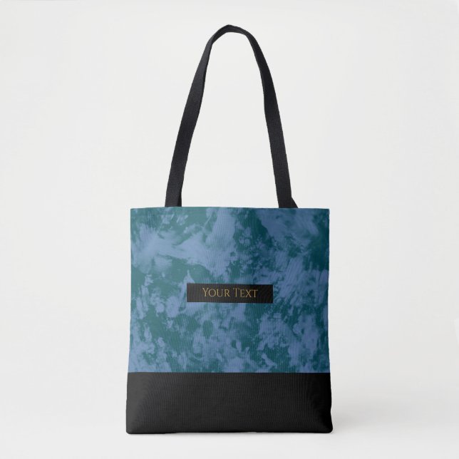 Azul Marmorizado | Tote de Férias Chic (Frente)