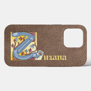 Azul Medieval e Vermelho Ivy Iluminado - Letra Z