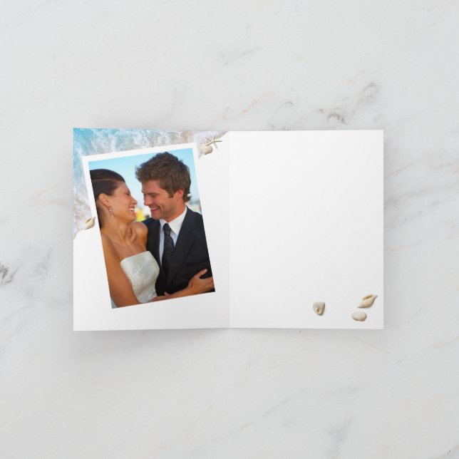 Azul, menos dois peixes no Cartões de agradeciment (Interior)