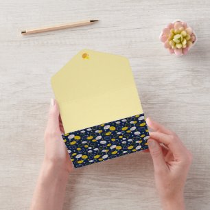 Azul Naval Arte de Limão – Design de Citrino Refre
