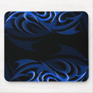 Azul no "fumo preto" Mousepad