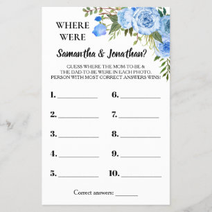 Azul Onde eles estavam com o cartão de jogo bilí