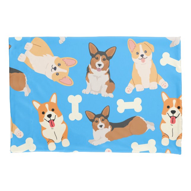 Azul-padrão de Corgi-Cute (Frente)