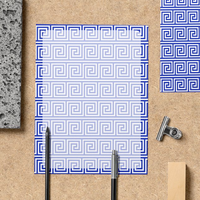Azul-padrão dos quadrados-chave gregos (Criador carregado)
