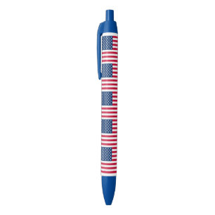 Azul Patriótica da Caneta de Bandeira Americana